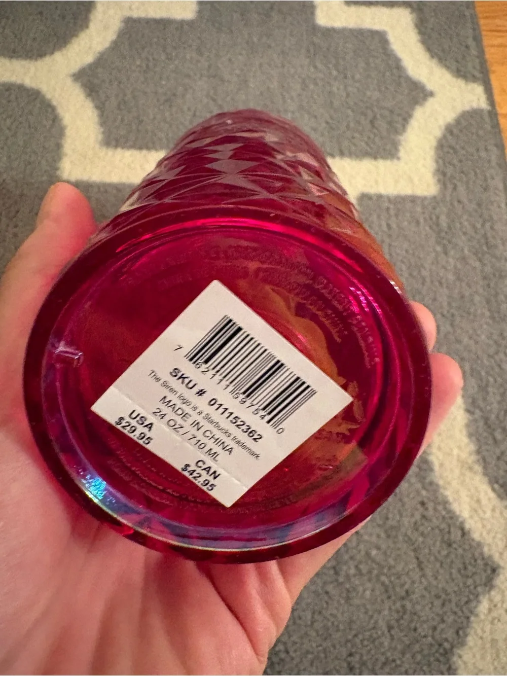 Starbucks Pink, Teal, Purple and Black Iridescent Studded Tumbler Set